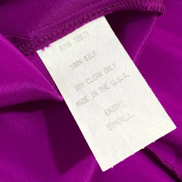 NWOT Bow & Chain Silk Shift Dress with Pockets - Picture 5 of 7